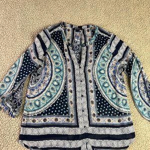 Lucky Brand Women's Long Sleeve Blouse